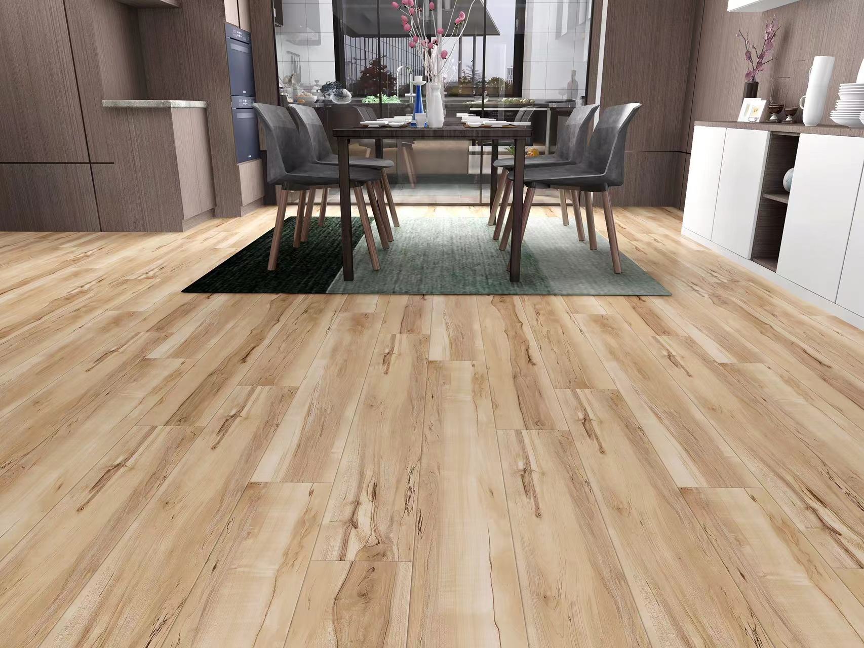 Dining room luxury vinyl floor 